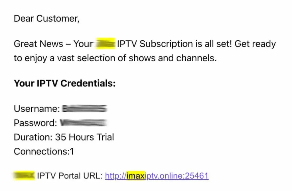 iptv details login